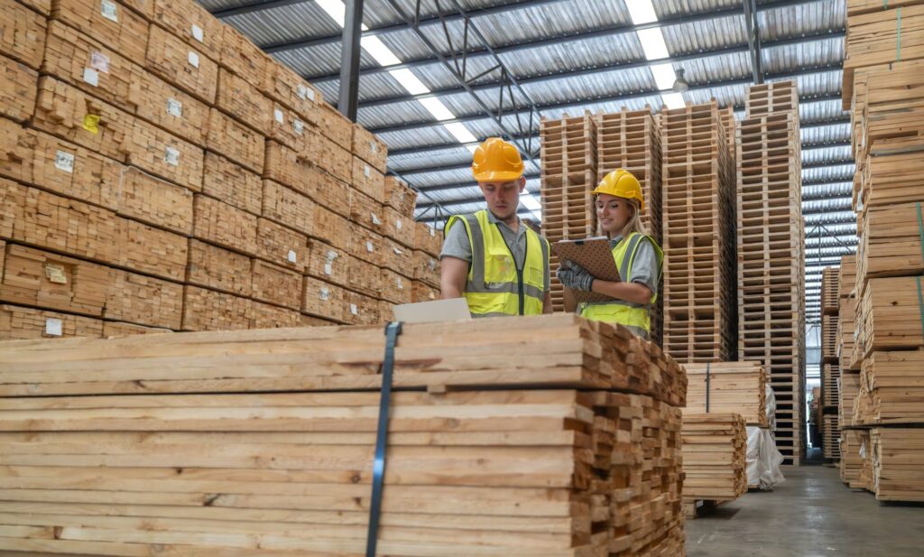 Woodworkers seeking CO2 reductions, recyclable materials, operational changes, resource efficiency.